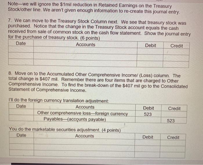 Value columns on the Consolidated Statement of Equity for Ford Motor Company.