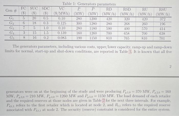 network and bus/generator/load numbers have changed significantly for this workshop Rio GENERATORS