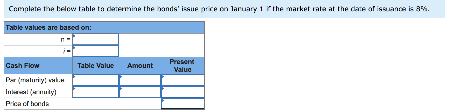 Problem 14-7AA Computing bond price and recording issuance LO C2 Hartford Research