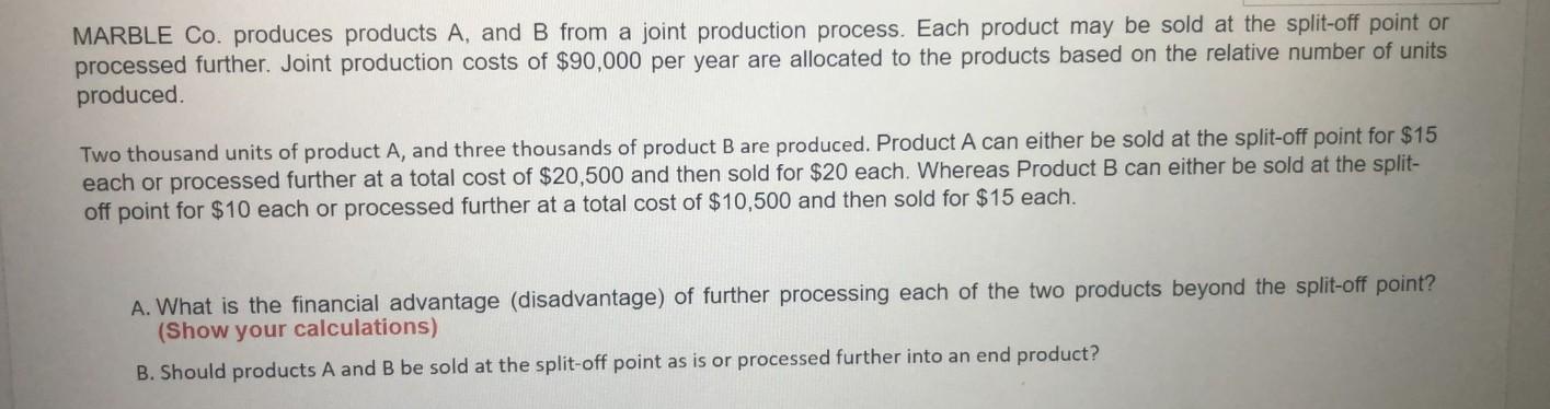 please please please 10 min I have only MARBLE Co. produces