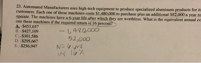 how can you solve this using BA II Plus finance calculator 23.