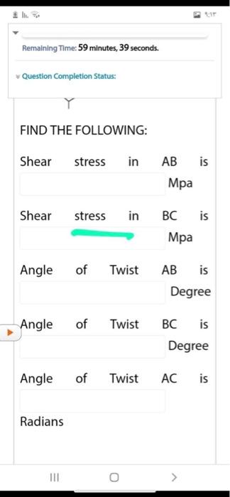  Remaining Time: 59 minutes, 39 seconds. Question Completion Status: FIND THE
