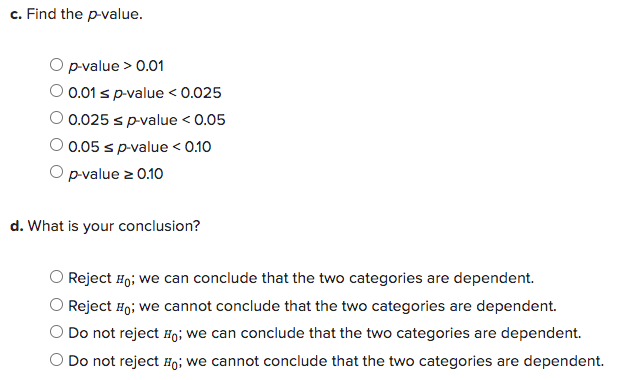 the 5% significance level. (You may find it useful to reference the