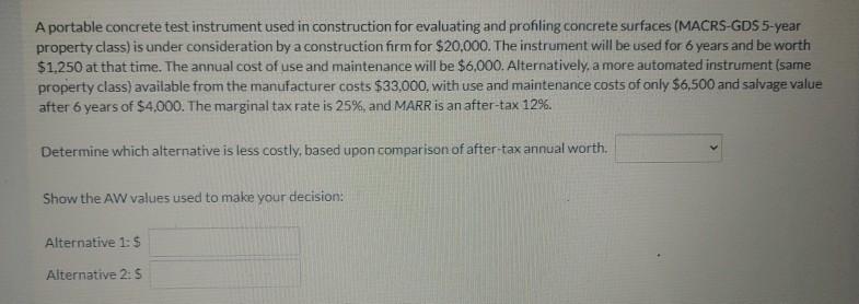 A portable concrete test instrument used in construction for evaluating and