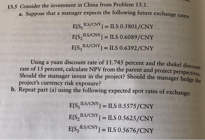  Please solve question 13.5 (13.1 is needed for this question) also,
