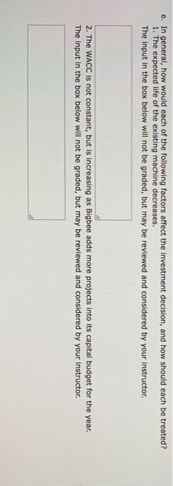 contemplating the replacement of one of its bottling machines with a newer