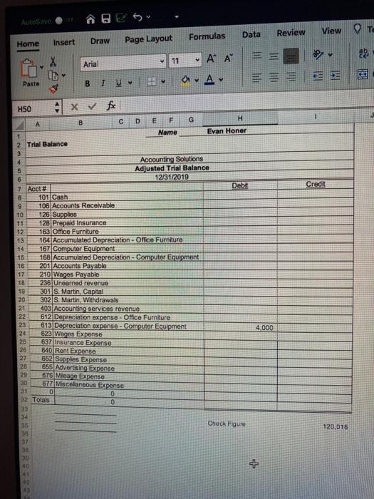 facts are collected for use in making adjusting entries prior to preparing