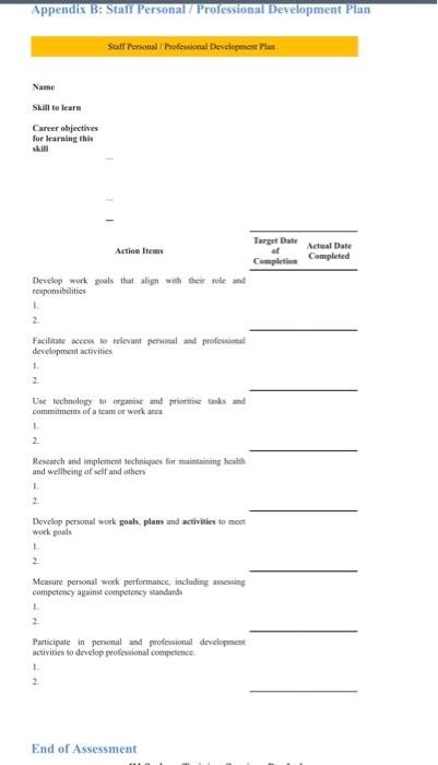 Jacinta Scotts. Using the professional plan template provided. and implement a plan
