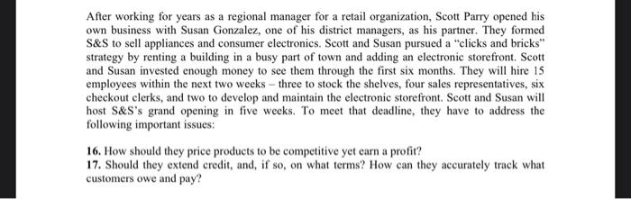  After working for years as a regional manager for a retail