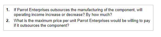 unit ... Variable manufacturing overhead per unit Fixed manufacturing overhead per unit.