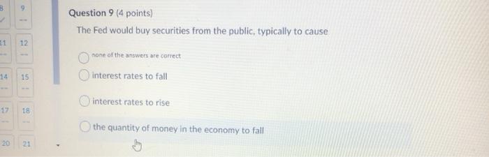 of the answers are correct the U.S. money supply falls by $3