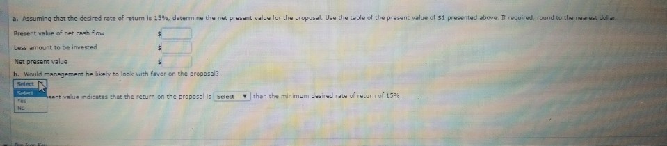 useful life: Net Cash Flow Year 1 Year 2 Year 3 Year