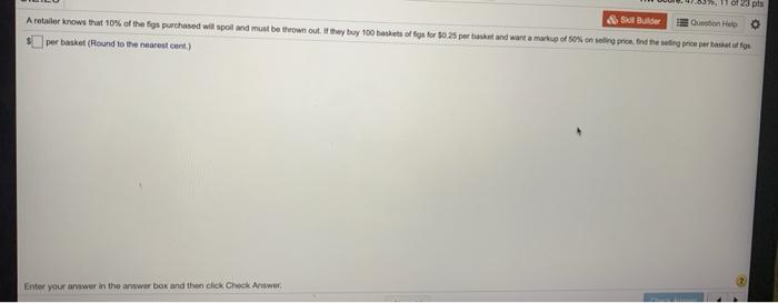 first computing the markup on one base and then computing the markup