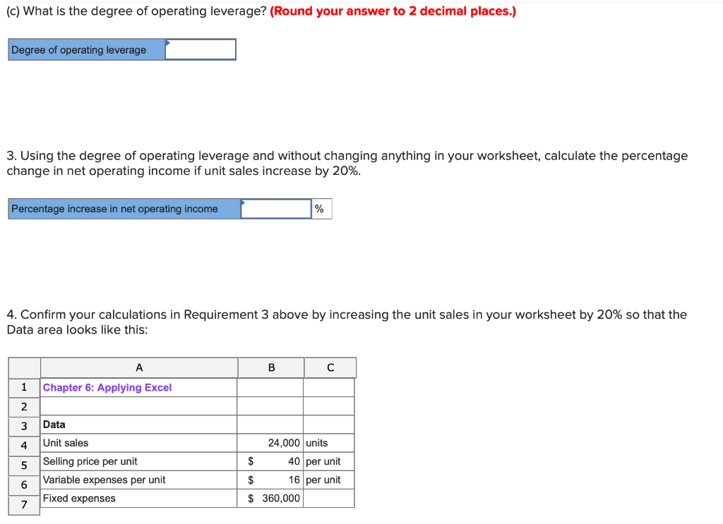 in the data area of your worksheet so that it looks like