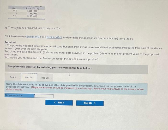 cost studies that revealed the following information: a New equipment would have