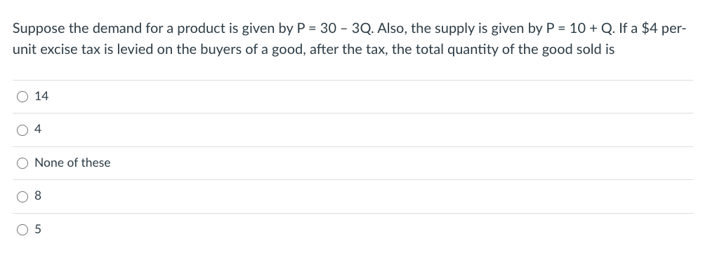 Please Help with this. Suppose the demand for a product is given