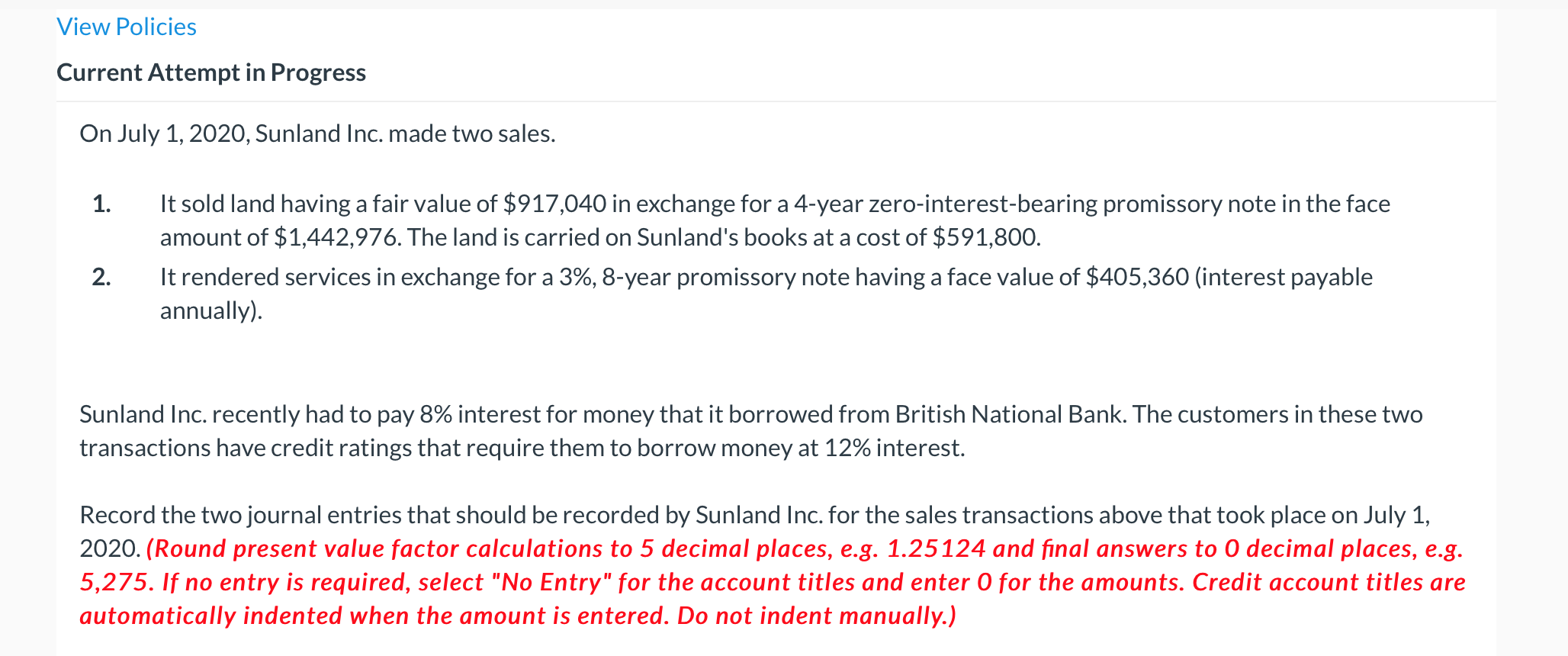 View Policies Current Attempt in Progress On July 1, 2020, Sunland
