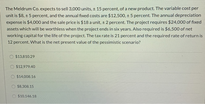 Please make sure answer is one of the answer options. The Meldrum
