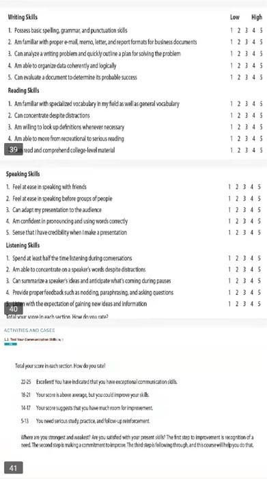  Low High 1 2 3 4 5 1 2 3 4