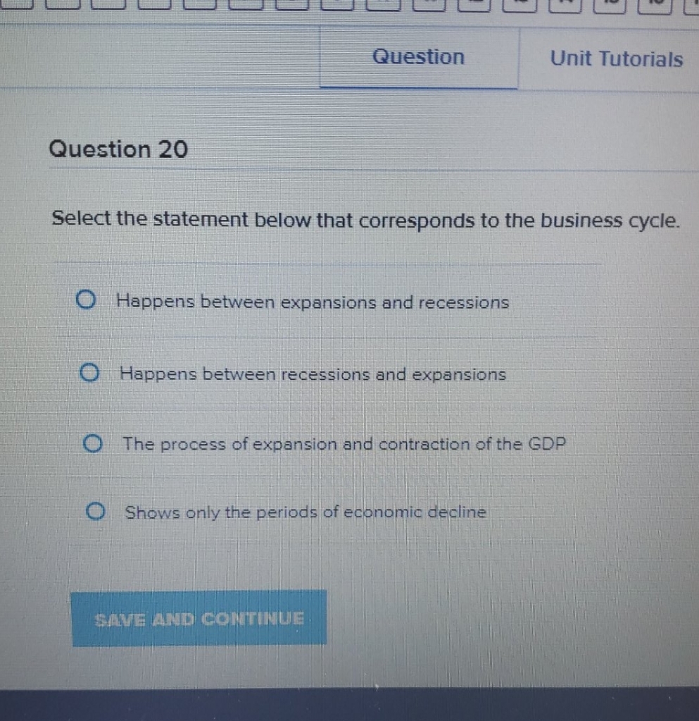 final_20 milestone Question Unit Tutorials Question 20 Select the statement below that