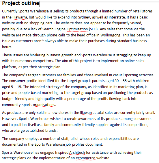 Illawarra Region in NSW, Australia. It is a reseller of athletic clothing,