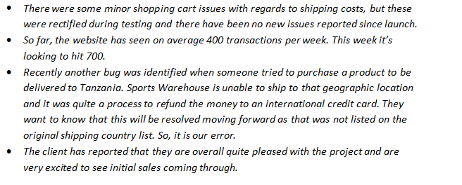 and lifestyle wear. Sporting equipment - these products cover sporting equipment for