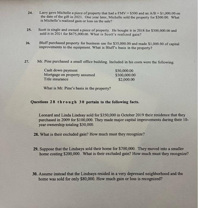 cach for a total of 10 points) 1. A gain from the