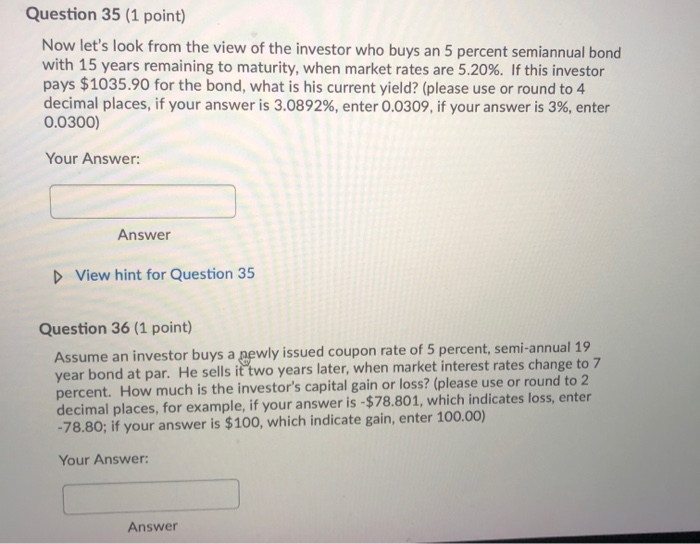  Question 35 (1 point) Now let's look from the view of
