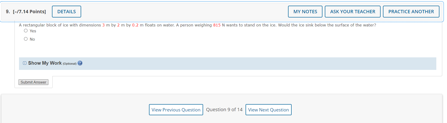 9. [-17.14 Points] DETAILS MY NOTES ASK YOUR TEACHER PRACTICE ANOTHER A