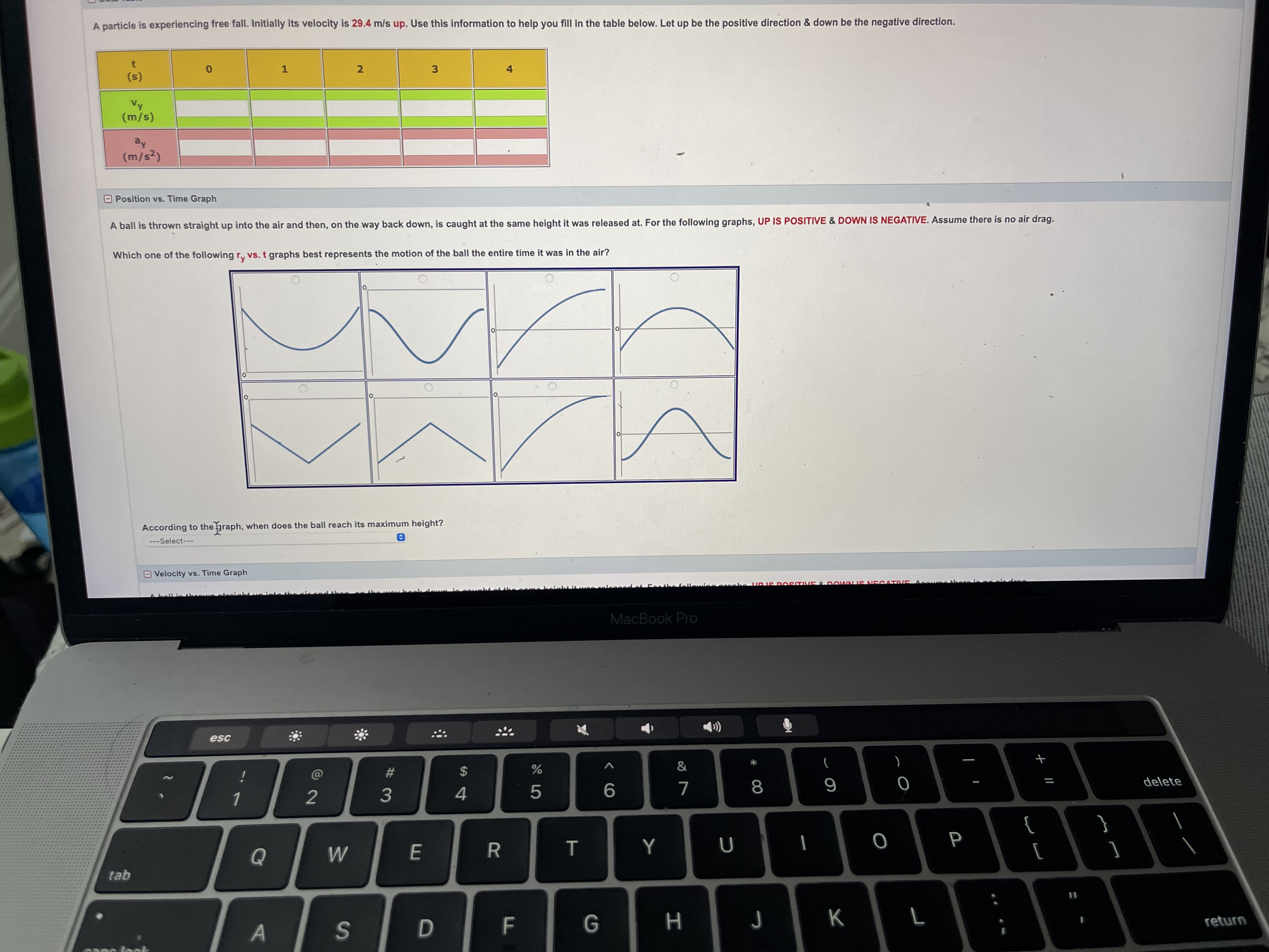 VELOCITY THE ENTIRE TIME. VELOCITY VS. TIME GRAPHS OF of MOVING NORTH