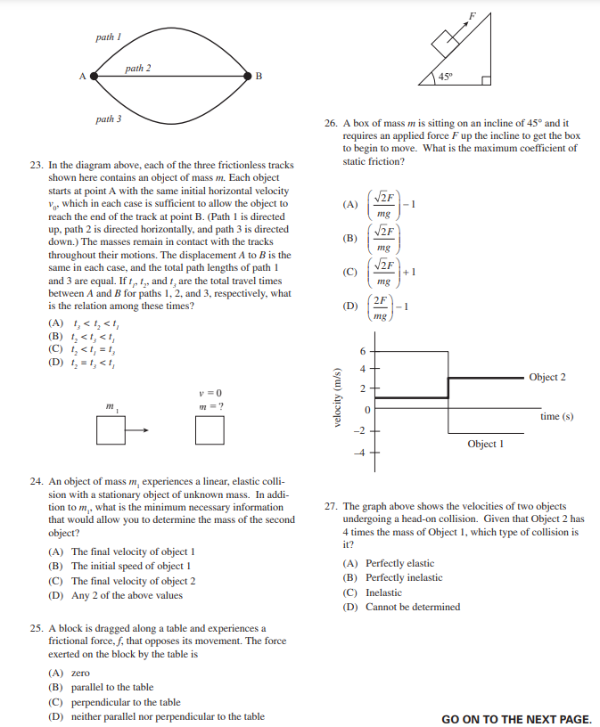 in momentum for each segment from least (most negative) to greatest (most