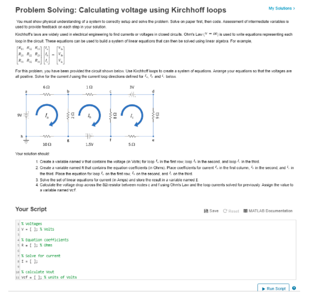 the following circuit. Find the power being dissipated by the resistor at