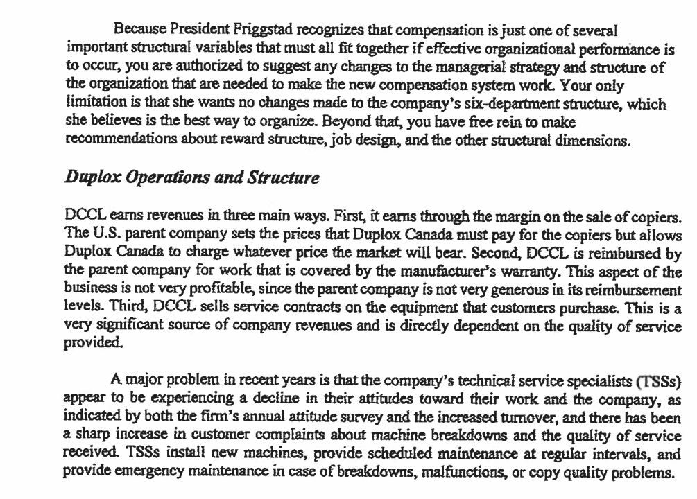 this organization is exhibiting. You may find there are different behaviours presenting