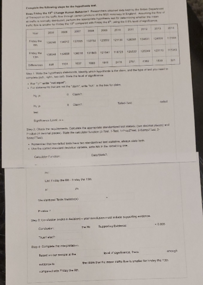 i need help solving this problem Compleis the following slept for the