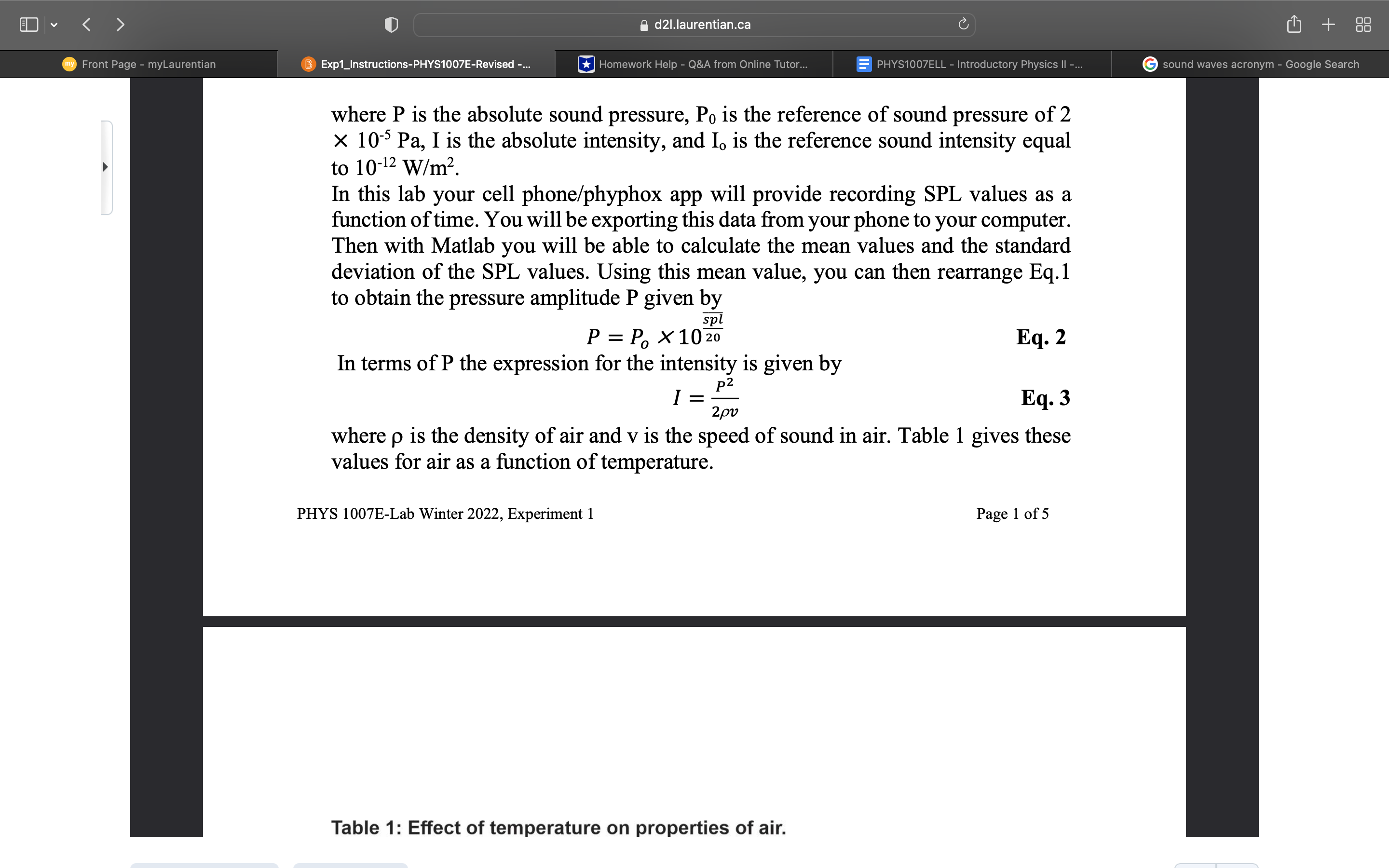 Purpose To study physical characteristics of sound waves. 2. Introduction We focus