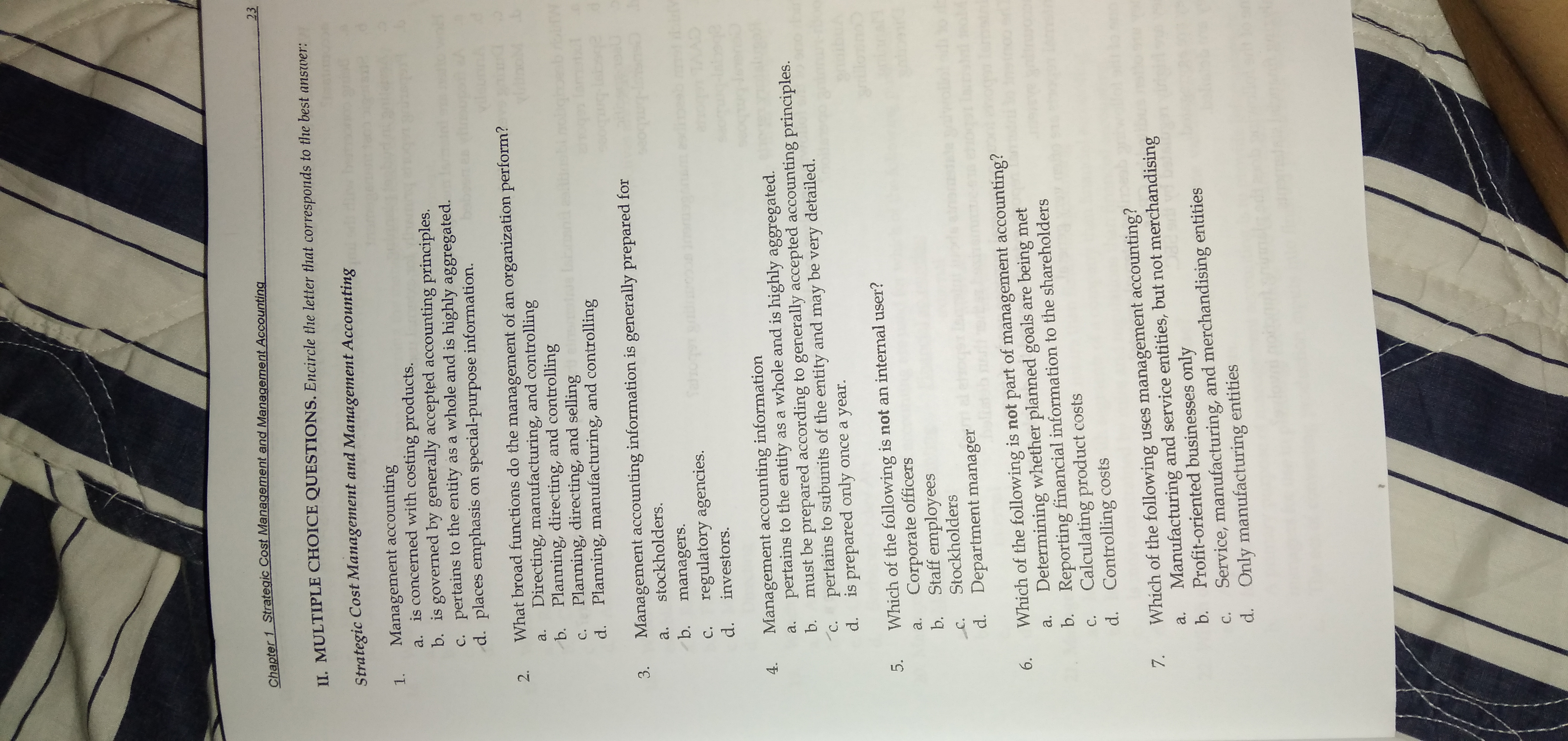 TRUE OR FALSE STATEMENTS. Write "True" if the statement is true and