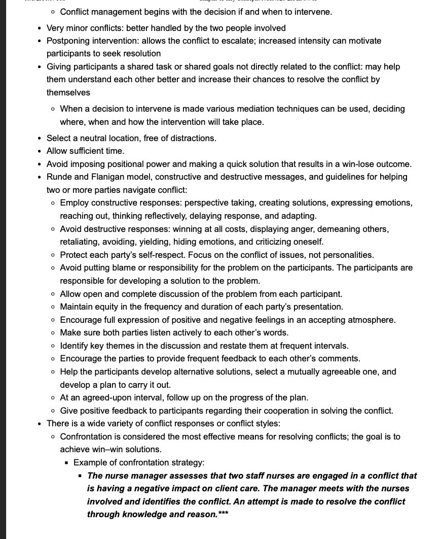 beliefs, feelings, or actions: o Within one individual (intrapersonal conflict) Between two