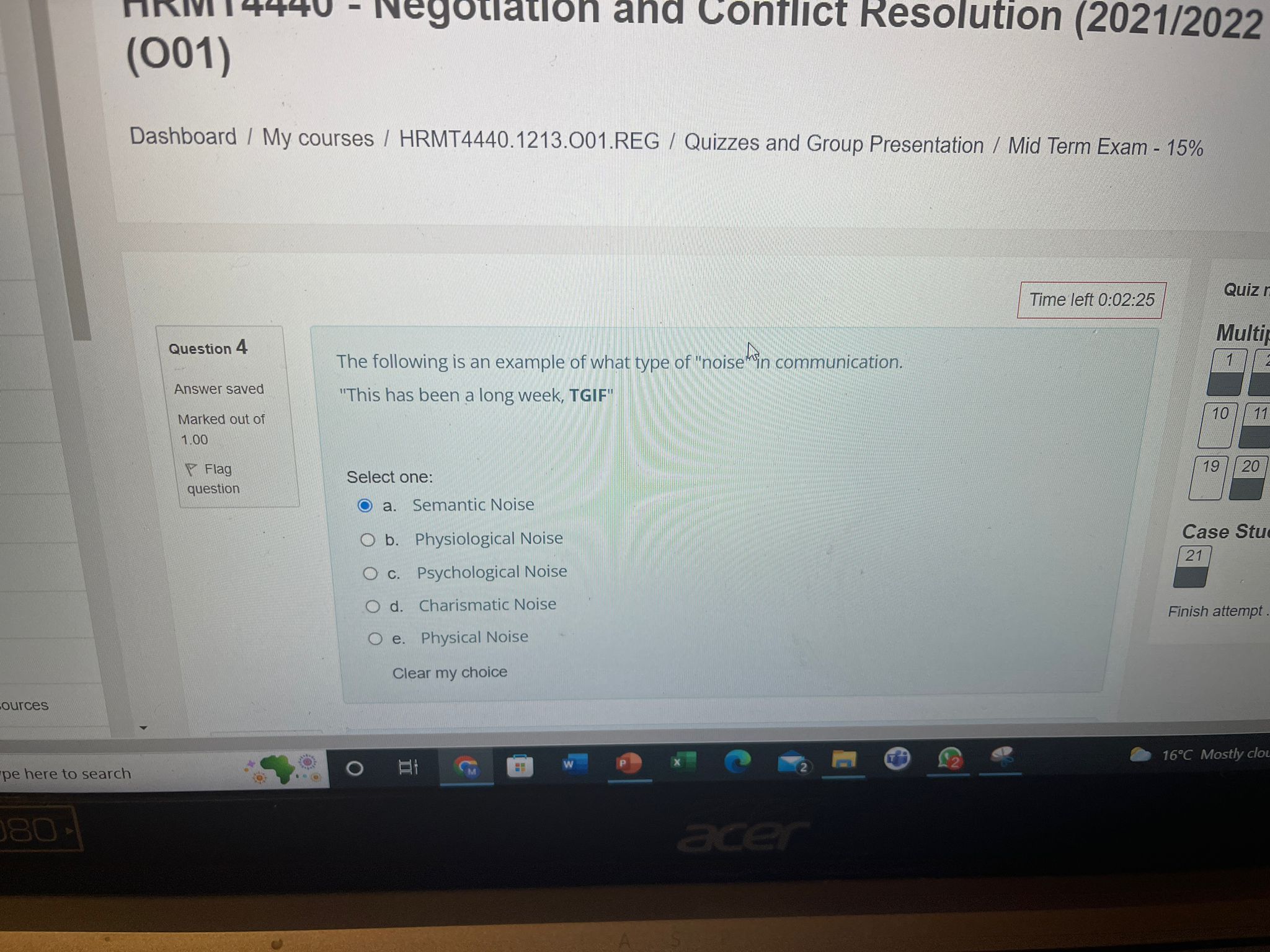 Principled Negotiation O d. Multiple Sum Bargaining Case Stu 21 O e.