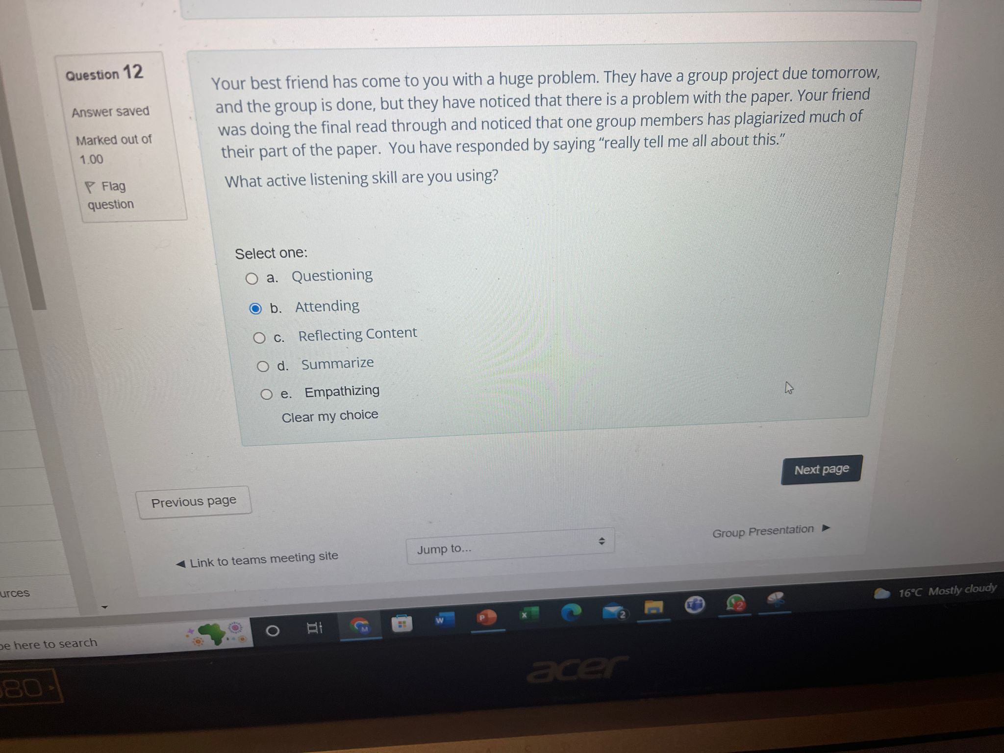 the "winners curse." O e. Ensure the other side is aware of