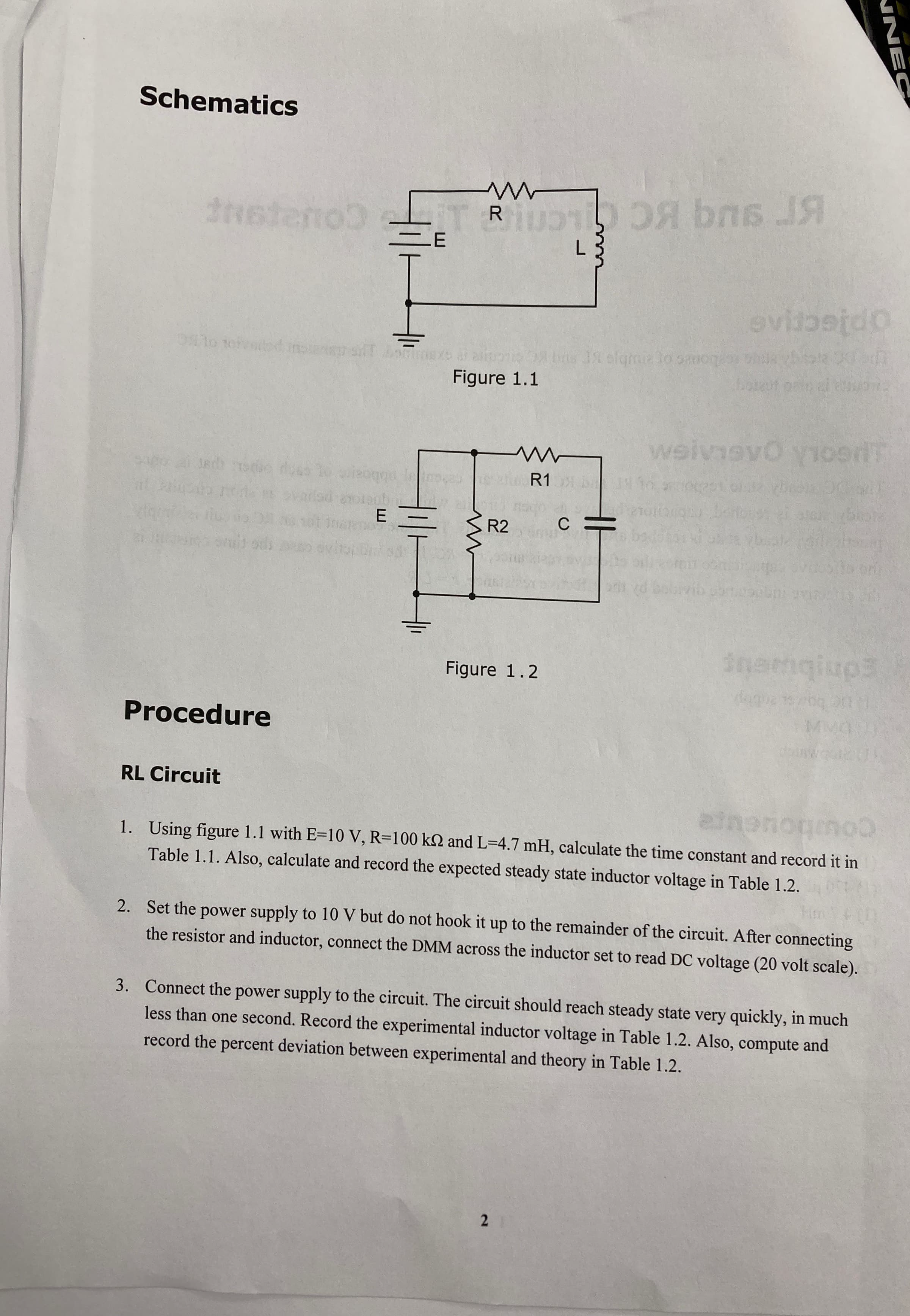 steady state response of simple RL and RC circuits is examined. The