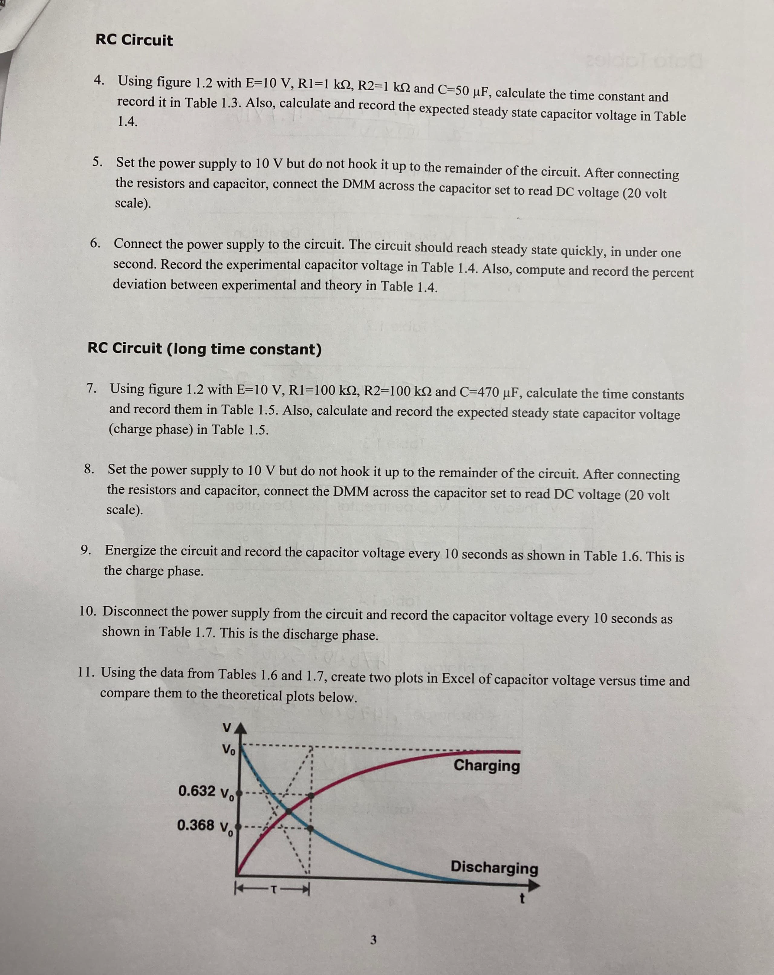 transient behavior of RC circuits is also tested. Theory Overview The DC