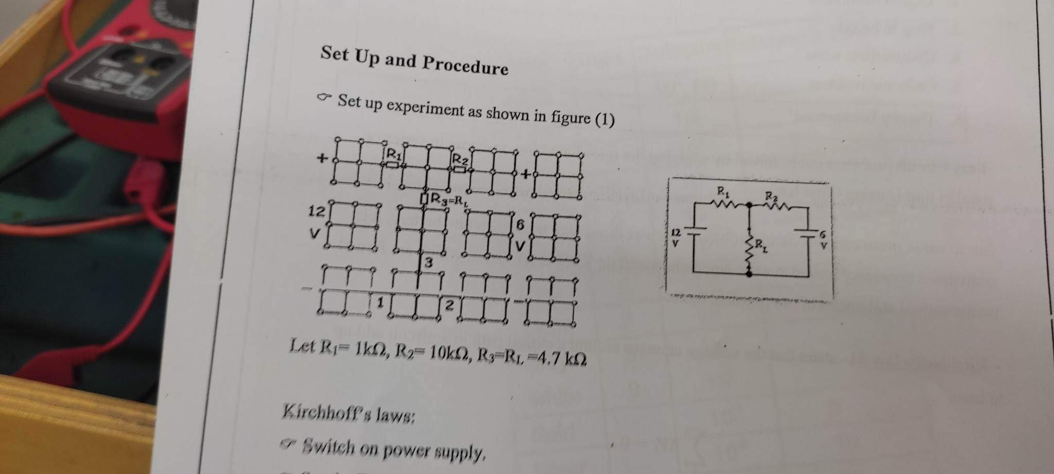 date Partone Data table 1 I (mA) V (Volts) R (DMM) (S)