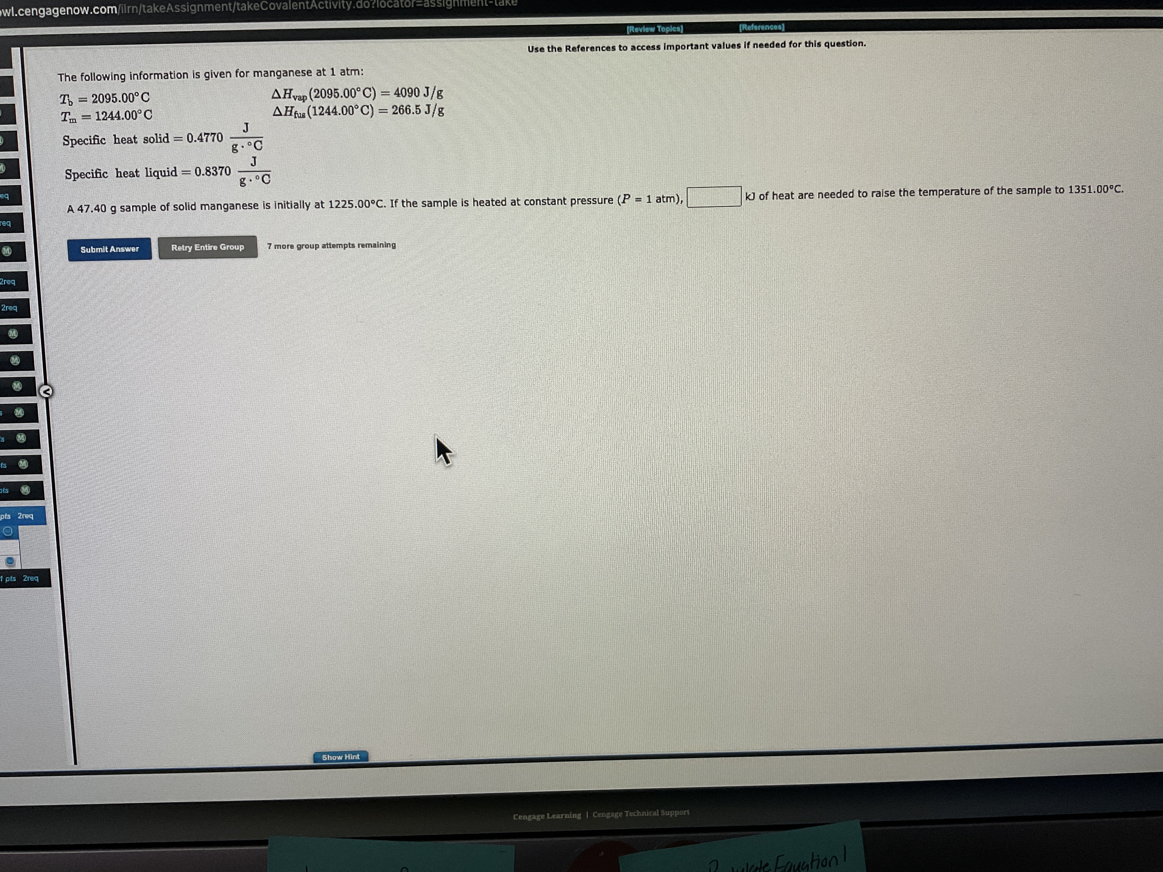  wl.cengagenow.com/ilrn/takeAssignment/takeCovalentActivity.d Use the References to access important values if needed for