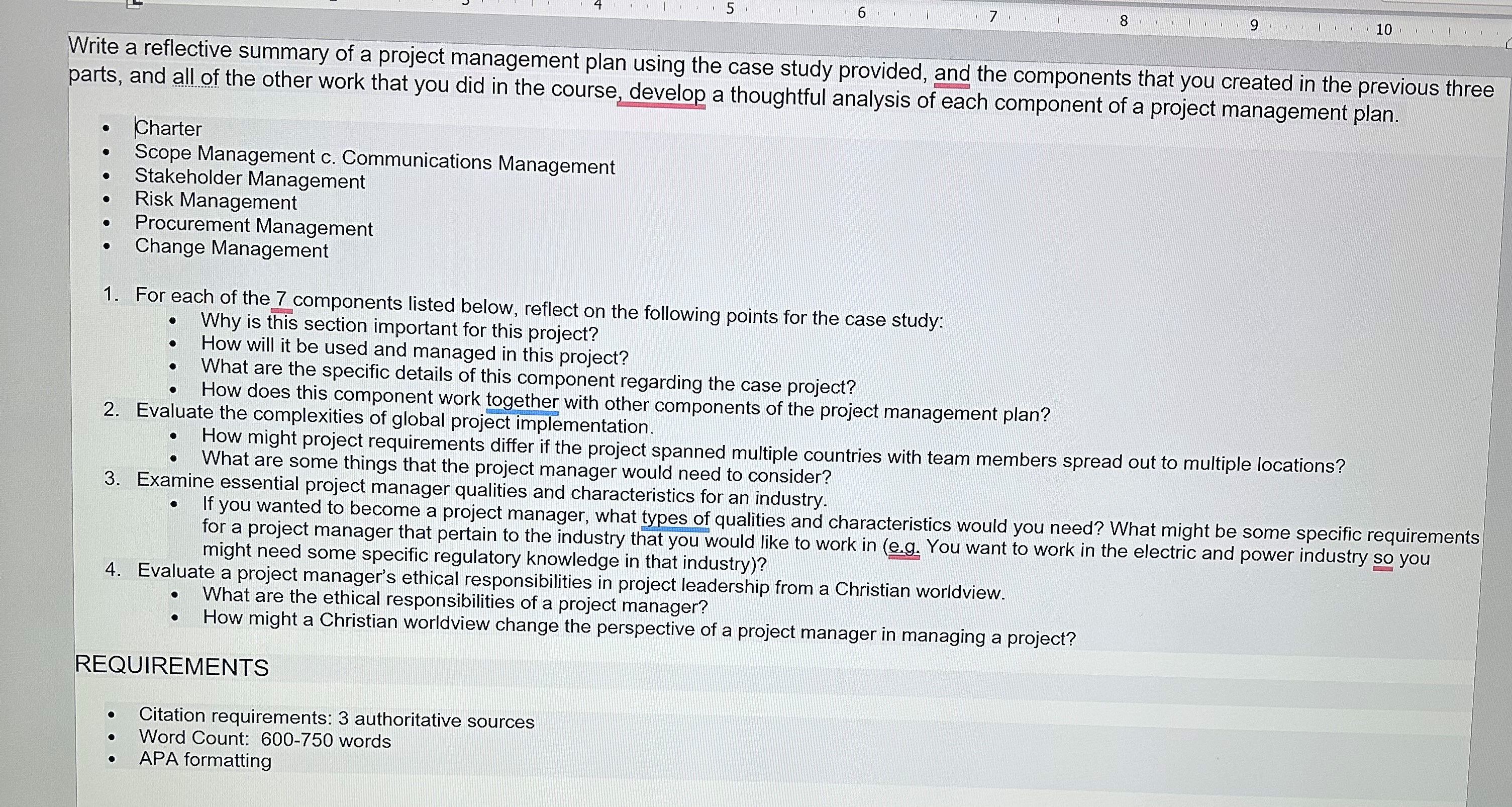 Please help me with this reflective essay 5 6 8 9 10