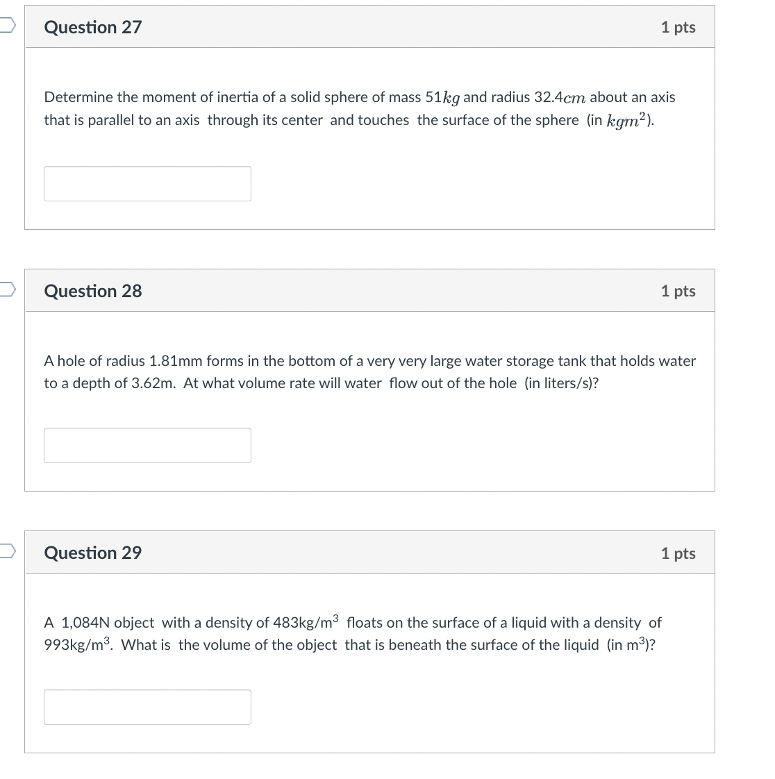 90cm slows down uniformly from 10.0" to rest over a distance of