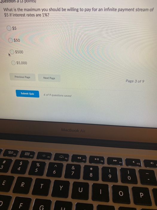  estion 3 13 points) What is the maximum you should be