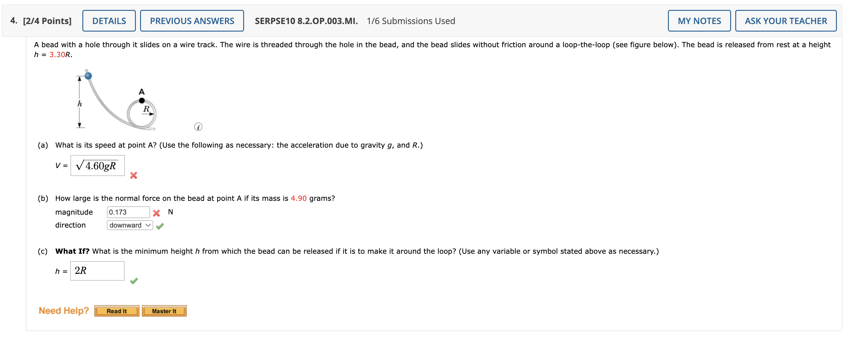 B) as I got those one wrong, as seen in the image