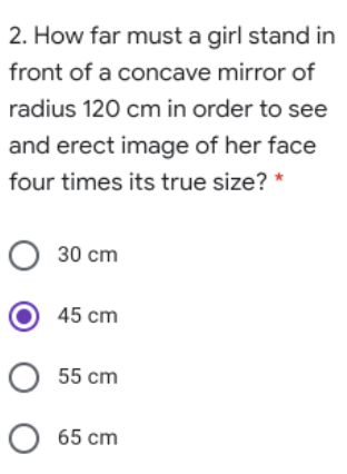 numbers? Referring to #3 problem...What is the size of the image formed?
