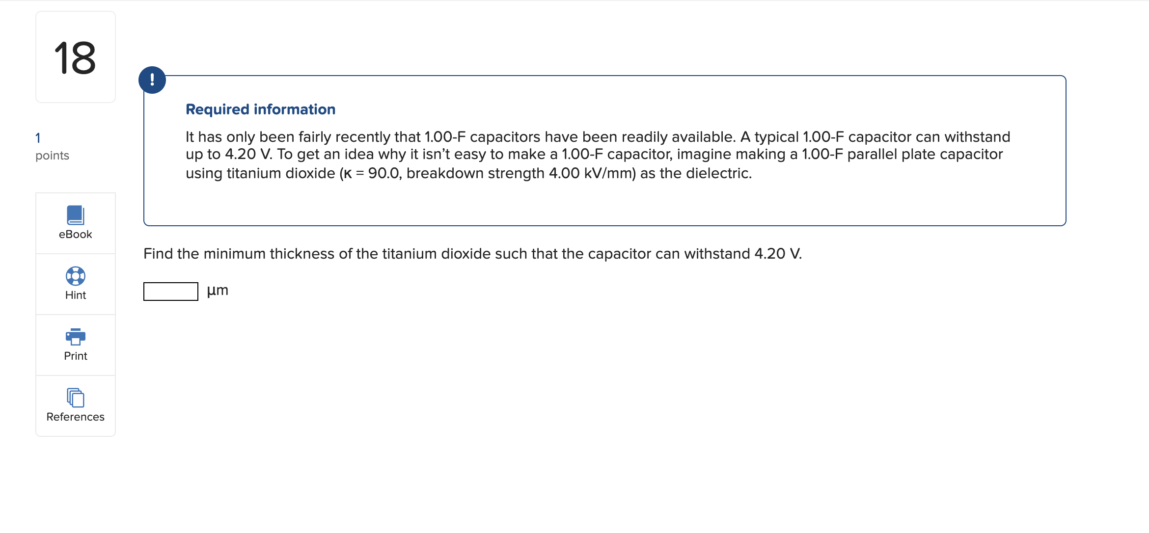  18 ! Required information 7 It has only been fairly recently