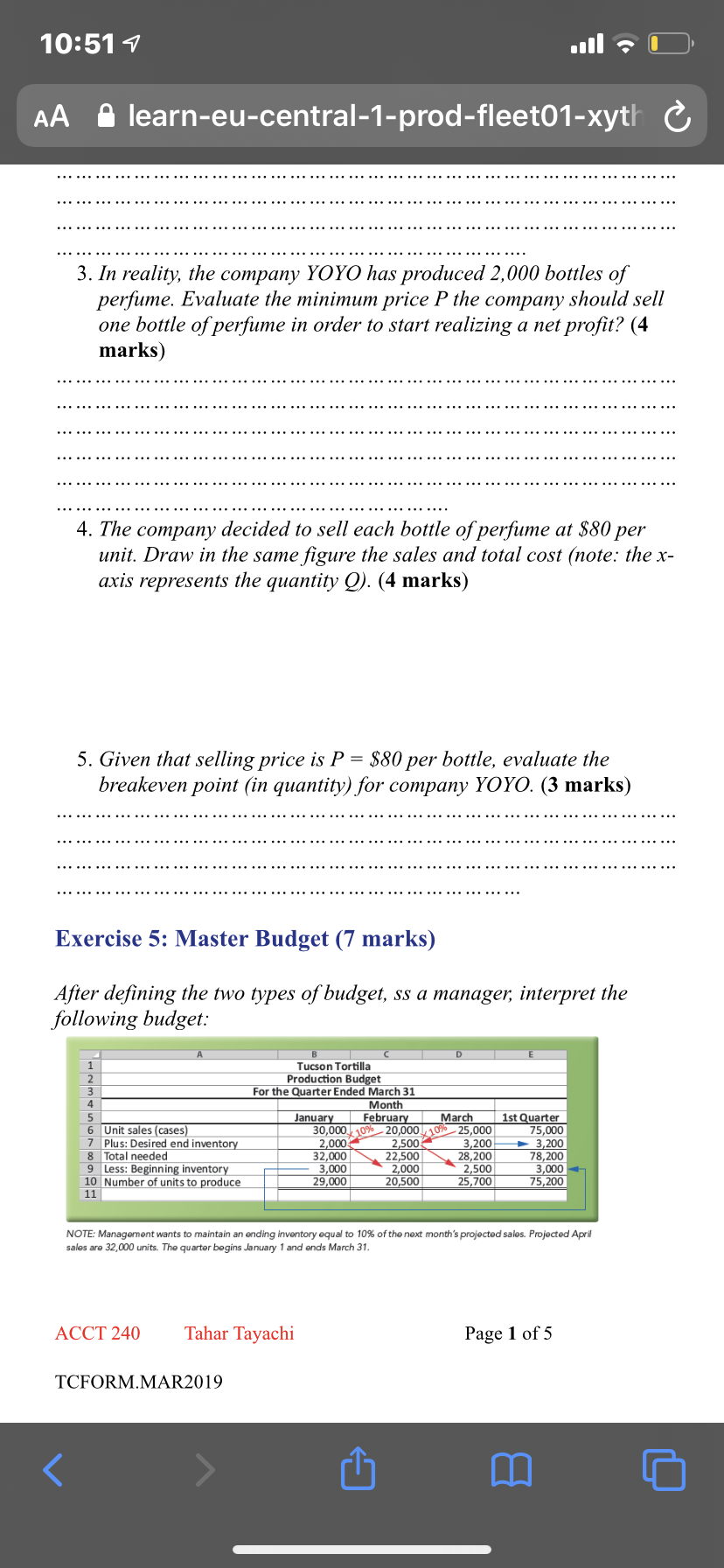 two departments: (1) Mixing and (2) Bottling. Direct materials are added at